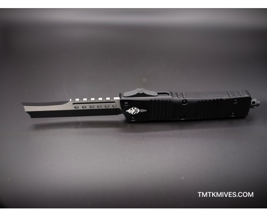 Microtech Combat Troodon 219RS-1TS Straight Razor Smooth Body Tactical Black Standard