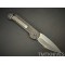 Marfione Custom Knives LUDT Mirror Polish w/ Carbon Fiber & Blue Ringed Hardware
