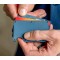 Ridge Wallet Cobalt Blue Leather